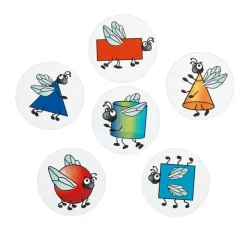 Spanish Feed the Spiders - Shapes Match Numeracy Center Grades K-2 (Centro de Aritmetica - Juego de Figuras)