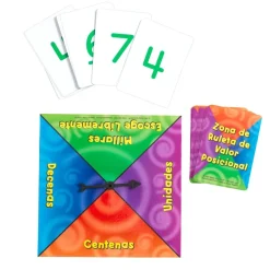 Spanish Place Value Spin Zone - Numeracy Center Grade 2+ (Centro de Aritmetica - Zona de Ruleta de Valor Posicional)