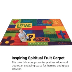 Spiritual Fruit 6' x 9' Rectangle Kids Value PLUS Carpet