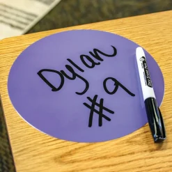 Spot On® Dry-Erase Desktop Writing Spots Bright Circles - 7