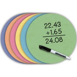 Spot On® Dry-Erase Desktop Writing Spots Painted Wood - 10.5"