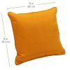 15" Square Indoor/Outdoor Pillow, 2 Pack - Marigold