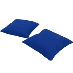 15" Square Indoor/Outdoor Pillow, 2 Pack - Blue