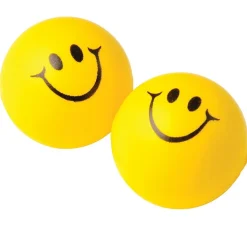 Squeeze Smiley Face Stress Balls - Set of 12