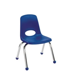 12" Stack Chair with Ball Glides - Blue, Set of 6