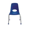 14" Stack Chair with Ball Glides - Blue, Set of 6