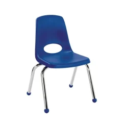 14" Stack Chair with Ball Glides - Blue, Set of 6