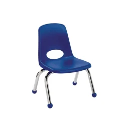 10 " Stack Chair with Ball Glides - Blue, Set of 6