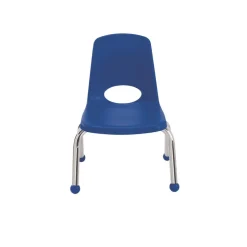 10 " Stack Chair with Ball Glides - Blue, Set of 6