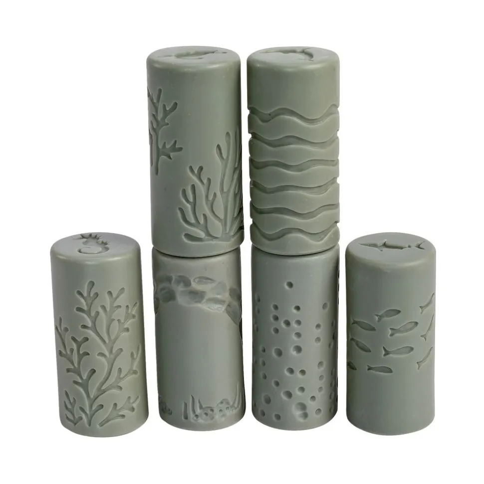 6 Stamper Rollers - Ocean Life - 12 Different Stampers
