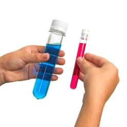 Steve Spangler Science® Large Plastic Test Tubes with Caps and Rack - 6 test tubes, 1 rack