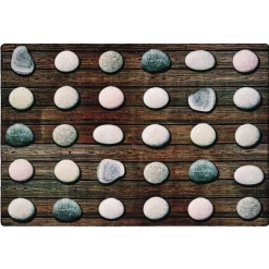 Stones Seating 6' x 9' Rectangle Pixel Perfect Carpet
