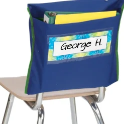 Store More® Deep-Pocket Chair Pockets - 6 Pack - Navy/ Green
