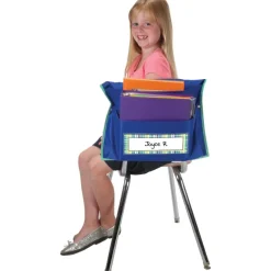 Store More® Dual Storage Deep-Pocket Chair Pockets - 6 Pack - Blue/Green