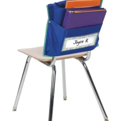 Store More® Dual Storage Deep-Pocket Chair Pockets - 6 Pack - Blue/Green