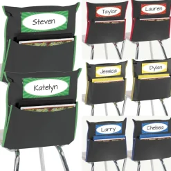 Store More® Grouping Chair Pockets - Black - 8 chair pockets