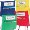 Store More® Grouping Chair Pockets - 8 chair pockets, 8 name tags