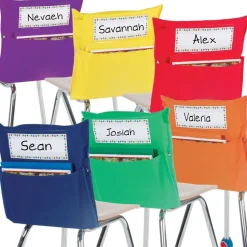 Store More® Grouping Chair Pockets - 6 Colors - Set of 12