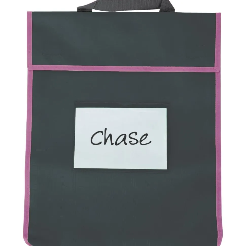 Store More® Large Book Pouches - Black With Neon Trim- Set of 36