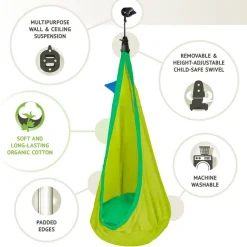 Student Swing Chair - 100% Organic Cotton including Suspension