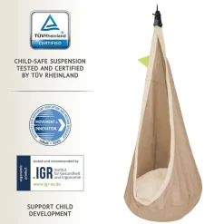 Student Swing Chair - 100% Organic Cotton including Suspension