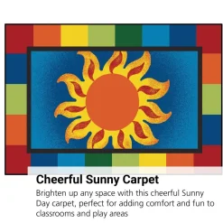 Sunny Day 3' x 4'6" Rectangle Kids Value Carpet