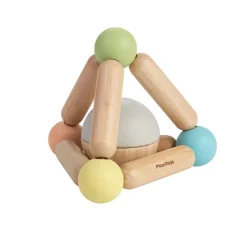 Sustainable Rubberwood Triangle Rattle