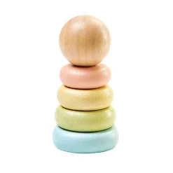 Sustainably Made Mini Wooden Stacking Rings
