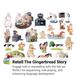 The Gingerbread Boy Felt Set