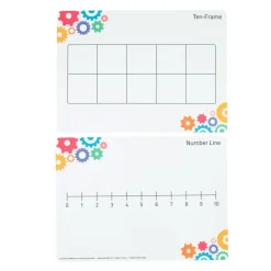 Think. Model. Learn.™ Counting to Ten Dry Erase Mats and Counters - Set of 24