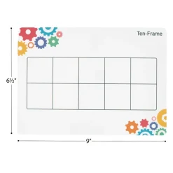 Think. Model. Learn.™ Counting to Ten Dry Erase Mats and Counters - Set of 24