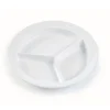 Three Compartment Plates - Set of 12