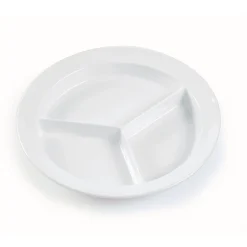 Three Compartment Plates - Set of 12