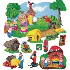 Three Little Pigs Felt Set