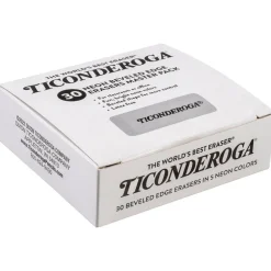 Ticonderoga® Neon Erasers - Set of 30