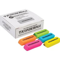 Ticonderoga® Neon Erasers - Set of 30