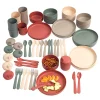 Tiny Bio-based Dinnertime Set for 8 - 56pcs