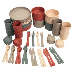 Tiny Bio-based Dinnertime Set for 8 - 56pcs