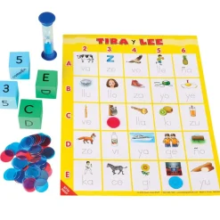 Tira y lee: Sílabas directas (Roll And Read: Spanish Direct Syllables) - 1 game