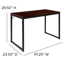 Tiverton Industrial Modern Desk - Commercial Grade Office Computer Desk and Home Office Desk - 47