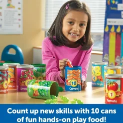 1 to 10 Counting Cans - 65 pieces