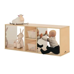 Toddler Discovery Crawl Through Cabinet