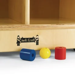 Toddler Divided Shelf Mobile Storage Plexiglas® Back