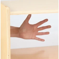Toddler Divided Shelf Mobile Storage Plexiglas® Back