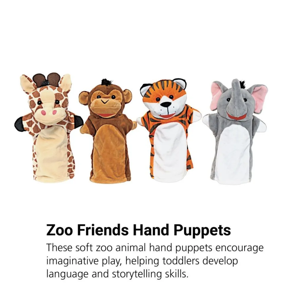 Toddler Hand Puppets - Zoo Friends