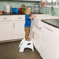 Toddler & Me 2-Step Stool, Gray