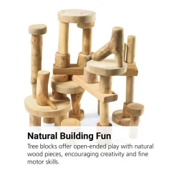 Tree Blocks Without Bark - 36 Pieces