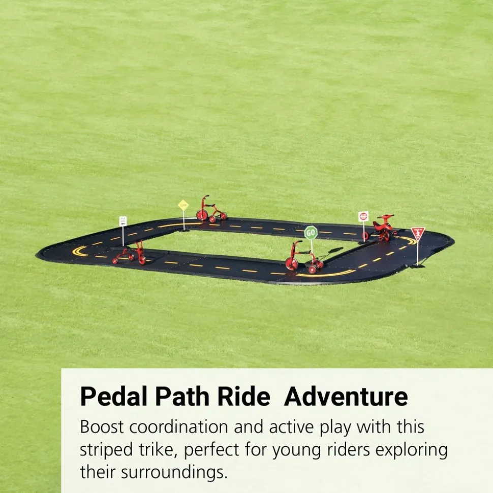 Trike Pedal Path with Stripes- Bristol Oval
