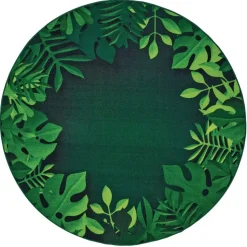Tropical Paradise Carpet, Round - 6' Dia.
