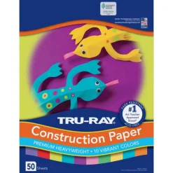 Tru-Ray® Assorted Bright Colors Sulphite Construction Paper, 12